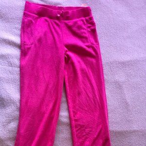 Girls So Fuschia Microfleece Sweater Pants New